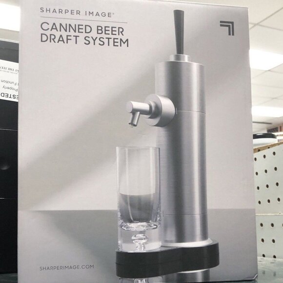 Sharper Image Canned Beer Draft System ~ NEW in Box - Picture 1 of 7